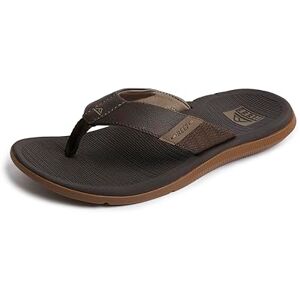 REEF Santa Ana Flip-flops för män, fotvalvsstöd, vattenvänliga, icke-märkande sula, Brun, 46 EU REEF Santa Ana Flip-flops för män, fotvalvsstöd, vattenvänliga, icke-märkande sula, Brun, 46 EU