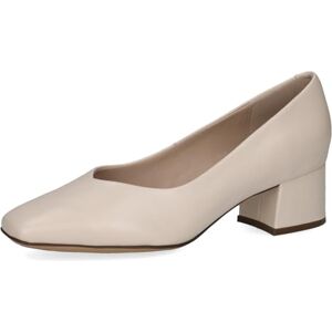 CAPRICE Dampumps av läder liten klack, cream perlato, 37 EU CAPRICE Dampumps av läder liten klack, cream perlato, 37 EU