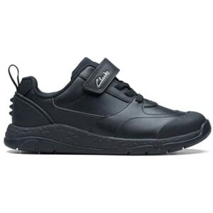 Clarks SteggyStride K Childrens Black Leather, 7 Clarks SteggyStride K Childrens Black Leather, 7