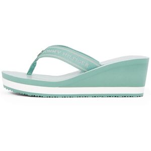 Tommy Hilfiger Dam flip flops med kilklack, Grön charmig grön, 39 EU Tommy Hilfiger Dam flip flops med kilklack, Grön charmig grön, 39 EU