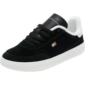 Tommy Hilfiger dam Heritage Court Sneaker Fw0fw08187 låg topp, Svart, 38 EU Tommy Hilfiger dam Heritage Court Sneaker Fw0fw08187 låg topp, Svart, 38 EU