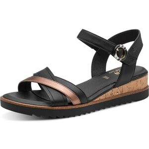 Jana dam kil/platat sand vegan kilsandaler, svart comb, 36 EU Jana dam kil/platat sand vegan kilsandaler, svart comb, 36 EU