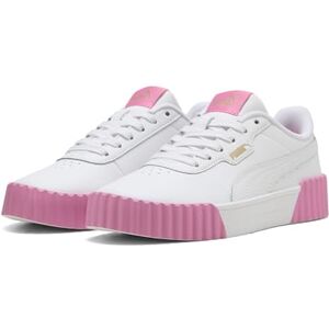 PUMA Carina 3.0 Jr, flickor sneakers, Vitt, guld, rosa position, 37 EU PUMA Carina 3.0 Jr, flickor sneakers, Vitt, guld, rosa position, 37 EU