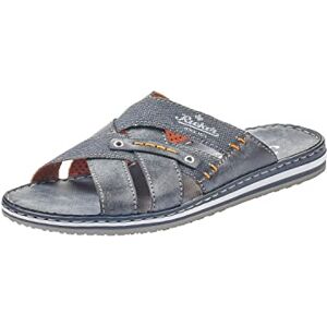 Rieker Vår/sommar 21599 herr Pantoletter ,Blå ocean denim 14, 45 EU Rieker Vår/sommar 21599 herr Pantoletter ,Blå ocean denim 14, 45 EU