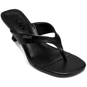 DKNY Dam Mackey Thong Heeled Sandal, svart, 38 EU DKNY Dam Mackey Thong Heeled Sandal, svart, 38 EU
