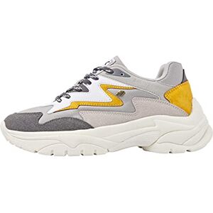 British Knights Galaxy-sneaker för kvinnor, Lt Grå Vit Ocher, 36 EU British Knights Galaxy-sneaker för kvinnor, Lt Grå Vit Ocher, 36 EU