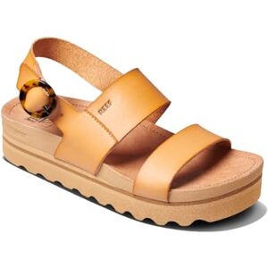 REEF Vista Hi-Buckle damplattform modesandal, fotvalvstöd, ultramjuk kudde fotsäng, naturlig, 7 UK REEF Vista Hi-Buckle damplattform modesandal, fotvalvstöd, ultramjuk kudde fotsäng, naturlig, 7 UK