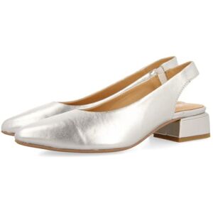 GIOSEPPO OBROVAC kvinnors silverfärgade eleganta ballerinor i läder, Silver, 37 EU GIOSEPPO OBROVAC kvinnors silverfärgade eleganta ballerinor i läder, Silver, 37 EU