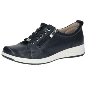 CAPRICE Damsneakers, platta av läder med dragkedja, Havsrådjur, 40 EU bred CAPRICE Damsneakers, platta av läder med dragkedja, Havsrådjur, 40 EU bred