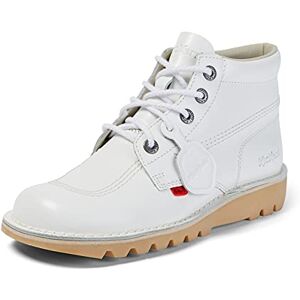 Kickers Unisex Kick Hi ankelstövel, Vitt, 40 EU Kickers Unisex Kick Hi ankelstövel, Vitt, 40 EU