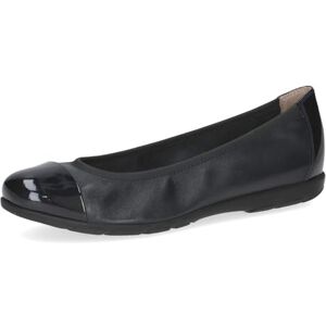 CAPRICE Damballerinaskor av läder med lack, Havskam, 37 EU CAPRICE Damballerinaskor av läder med lack, Havskam, 37 EU