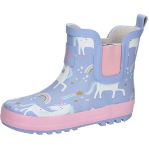 Lico Unisex barn Samira gummistövlar, blå rosa, 23 EU Lico Unisex barn Samira gummistövlar, blå rosa, 23 EU