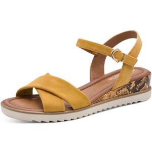 Tamaris Damen 1-28116-44 kil sandal, gul, 8 UK Tamaris Damen 1-28116-44 kil sandal, gul, 8 UK