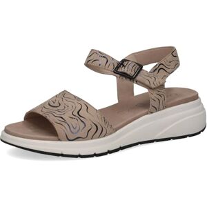 CAPRICE Damer 9-28708-46 platta sandaler, beige/svart, 38 EU CAPRICE Damer 9-28708-46 platta sandaler, beige/svart, 38 EU