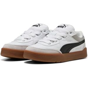 PUMA Unisex Park Lifestyle Sk8 Sneaker, vit svart fjäder grå, 36 EU PUMA Unisex Park Lifestyle Sk8 Sneaker, vit svart fjäder grå, 36 EU