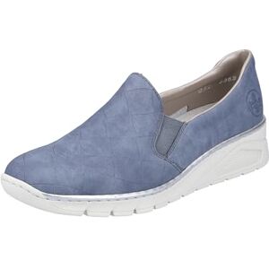 Rieker N3363 dam Loafer, blå, 42 EU Rieker N3363 dam Loafer, blå, 42 EU