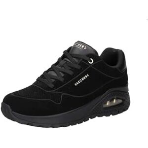 Skechers Uno Rugged Chillproof sneakers för kvinnor, Black Suede/Duraleather/Embroidery Trim, 6 UK Skechers Uno Rugged Chillproof sneakers för kvinnor, Black Suede/Duraleather/Embroidery Trim, 6 UK