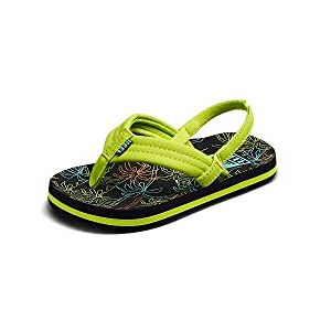 REEF Little Ahi Sandal, Neon Palm, 7 UK, Neon Palm REEF Little Ahi Sandal, Neon Palm, 7 UK, Neon Palm