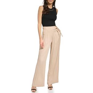 DKNY Drapey Organza breda ben, sandelträ, storlek 40, Sandelträ, 40 DKNY Drapey Organza breda ben, sandelträ, storlek 40, Sandelträ, 40