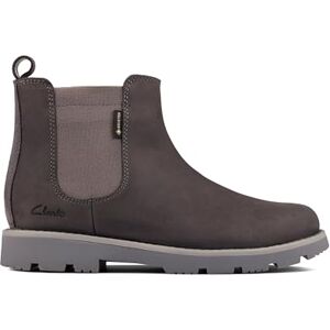 Clarks Pojkar Heathseagtxk Chelsea-stövlar, Mörkgrå Lea 33.5 EU Clarks Pojkar Heathseagtxk Chelsea-stövlar, Mörkgrå Lea 33.5 EU