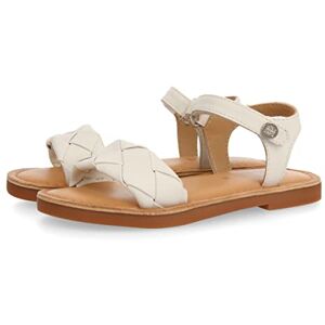 GIOSEPPO Leoti, flicka platt sandal, Vitt och blått, 26 EU GIOSEPPO Leoti, flicka platt sandal, Vitt och blått, 26 EU