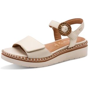 Tamaris Comfort dam kil/platat sand kilsandaler, elfenben, 40 EU Tamaris Comfort dam kil/platat sand kilsandaler, elfenben, 40 EU
