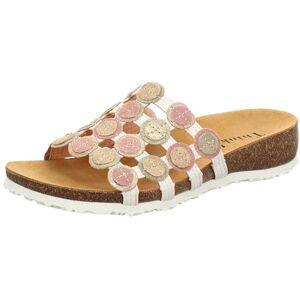 Think! Damen JULIA chromfrei gegerbte nachhaltige Pantolette, BIANCO/KOMBI 1000 Think! Damen JULIA chromfrei gegerbte nachhaltige Pantolette, BIANCO/KOMBI 1000