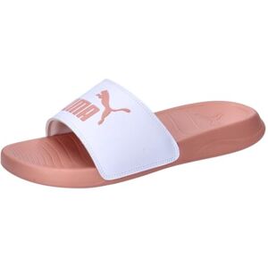 PUMA Unisex Popcat 20 Slide Sandal, White-DEEVA Persika, 9 UK, White Deeva Peach, 43 EU PUMA Unisex Popcat 20 Slide Sandal, White-DEEVA Persika, 9 UK, White Deeva Peach, 43 EU