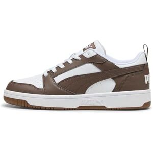 PUMA Unisex Rebound V6 låga sneakers, vit-platt brons-tuggummi, 10.5 UK, vit platt bronsgummi, 45 EU PUMA Unisex Rebound V6 låga sneakers, vit-platt brons-tuggummi, 10.5 UK, vit platt bronsgummi, 45 EU