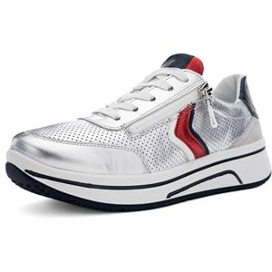 ARA dam Sapporo sneakers, silver, låga, vit, nattlampa, Pebble, 39 EU bred, Silver flamma vit natt pebble, 39 EU Weit ARA dam Sapporo sneakers, silver, låga, vit, nattlampa, Pebble, 39 EU bred, Silver flamma vit natt pebble, 39 EU Weit