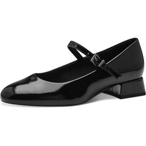 MARCO TOZZI Dampumps med rem liten klack elegant, Svart patent, 37 EU MARCO TOZZI Dampumps med rem liten klack elegant, Svart patent, 37 EU