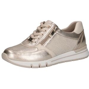 CAPRICE Damsneakers, platt med dragkedja, låg topp, Lt Gold Comb, 36 EU bred CAPRICE Damsneakers, platt med dragkedja, låg topp, Lt Gold Comb, 36 EU bred