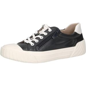 CAPRICE Damsneakers, platta av läder med dragkedja, Havskam, 40 EU CAPRICE Damsneakers, platta av läder med dragkedja, Havskam, 40 EU