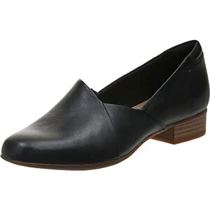 Clarks Women's Juliet Palm Loafer, Black Leather, 5.5 Wide Clarks Women's Juliet Palm Loafer, Black Leather, 5.5 Wide