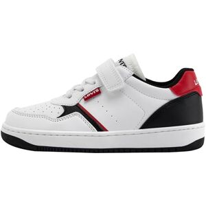 Levi's Aiden Top kardborreband-elastisk snörning sneaker, band röd, 30 EU, Röd tejp, 30 EU Levi's Aiden Top kardborreband-elastisk snörning sneaker, band röd, 30 EU, Röd tejp, 30 EU