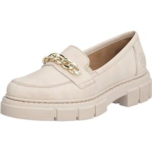 Rieker M3861 dam Loafers, Beige, 41 EU Rieker M3861 dam Loafers, Beige, 41 EU