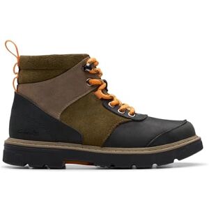 Clarks Premium Lorcam Hike O Fashion Boot, Khaki Combi, 1,5 UK, Kaki kombi, 33.5 EU Clarks Premium Lorcam Hike O Fashion Boot, Khaki Combi, 1,5 UK, Kaki kombi, 33.5 EU