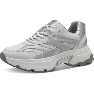 s.Oliver dam Low 5-23612-44 sneakers, vit/silver, 37 EU, Vitt silver, 37 EU s.Oliver dam Low 5-23612-44 sneakers, vit/silver, 37 EU, Vitt silver, 37 EU