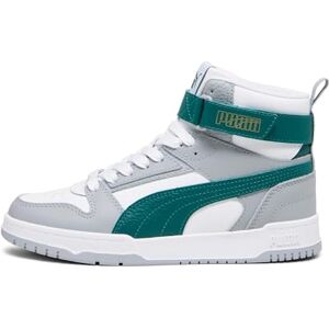 PUMA Rbd Game Jr, Sneaker Unisex barn, Vitt Malachite Cool Mid Gray-guld, 39 EU PUMA Rbd Game Jr, Sneaker Unisex barn, Vitt Malachite Cool Mid Gray-guld, 39 EU