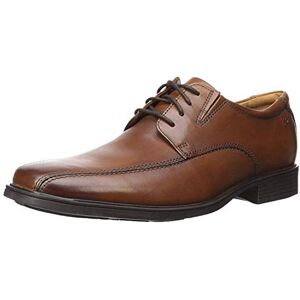 Clarks Tilden Cap Mens Dark Tan Lea, 6.5 Clarks Tilden Cap Mens Dark Tan Lea, 6.5