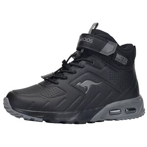 KangaROOS Unisex barn Kx-molbo Mid Ev sneakers, Jet svart stål grå, 25 EU KangaROOS Unisex barn Kx-molbo Mid Ev sneakers, Jet svart stål grå, 25 EU
