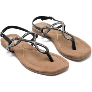 GIOSEPPO KINGFIELD, platta damsandaler, svart, 38 EU, Svart noir noir, 38 EU GIOSEPPO KINGFIELD, platta damsandaler, svart, 38 EU, Svart noir noir, 38 EU
