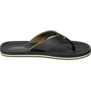 Tommy Hilfiger Vadderade bekväma flip-flops för män med logotyp, Svart, 40 EU Tommy Hilfiger Vadderade bekväma flip-flops för män med logotyp, Svart, 40 EU
