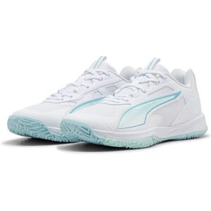 PUMA Accelerate PRO för kvinnor 4 W+ Game ON Indoor Court Shoe, White-Baltic SeA Blue-Fresh Water, 36 EU, vitt Östersjöblått färskvatten, 44.5 EU PUMA Accelerate PRO för kvinnor 4 W+ Game ON Indoor Court Shoe, White-Baltic SeA Blue-Fresh Water, 36 EU, vitt Östersjöblått färskvatten, 44.5 EU
