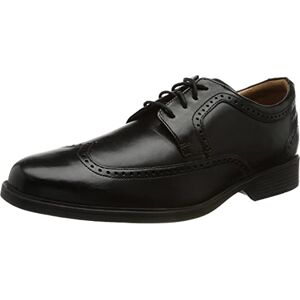 Clarks Whiddon Wing Oxford för män, Svart läder 40 EU Clarks Whiddon Wing Oxford för män, Svart läder 40 EU