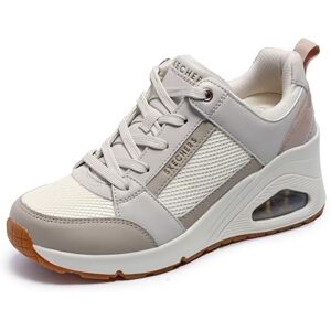 Skechers Uno Wedge-Everything Nice Sneaker för kvinnor., Benvit, 38 EU Skechers Uno Wedge-Everything Nice Sneaker för kvinnor., Benvit, 38 EU