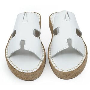 Bonateks FRRBTRLK100259, kil sandal för dam, vit, 39 EU, vit, 39 EU Bonateks FRRBTRLK100259, kil sandal för dam, vit, 39 EU, vit, 39 EU
