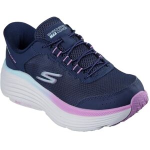Skechers dam max dämpning Endeavour Cardova handsfree slipins sneaker, Marinblå textil lila trim, 37 EU Skechers dam max dämpning Endeavour Cardova handsfree slipins sneaker, Marinblå textil lila trim, 37 EU