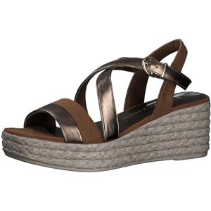 MARCO TOZZI dam Feel Me fotbädd, mjukt foder, 2–28375–42 kilsandaler, Brons kam, 38 EU MARCO TOZZI dam Feel Me fotbädd, mjukt foder, 2–28375–42 kilsandaler, Brons kam, 38 EU