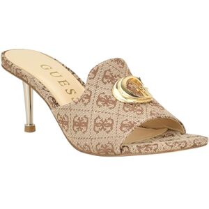 GUESS Damtryckknappar, sandal med klack, Beige brun 210, 36.5 EU GUESS Damtryckknappar, sandal med klack, Beige brun 210, 36.5 EU